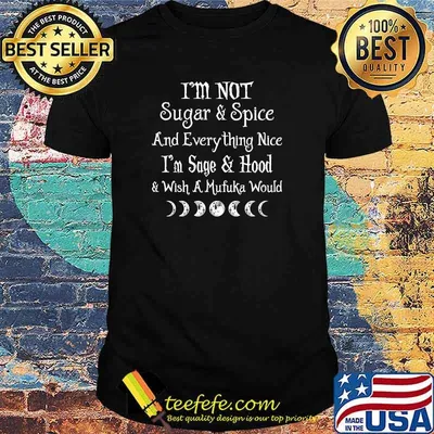 I'm Not Sugar Ans Spice And Everything Nice I'm Sage And Hood T-Shirt