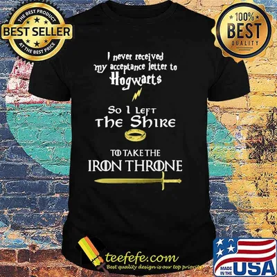 I Never Received My Acceptance Letter To Hogwarts So I Left The Shire Shirt