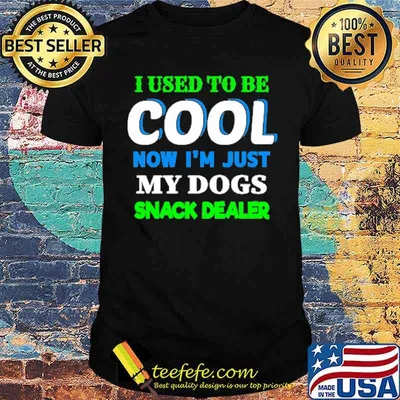 I used to be cool now im just my dogs snack dealer shirt