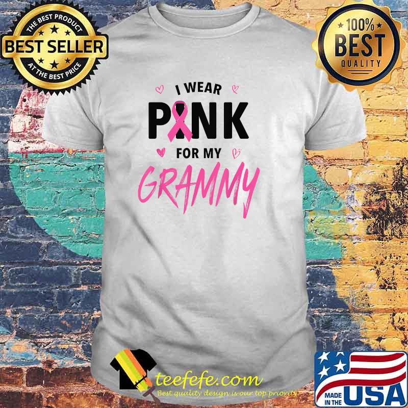 I Wear Pink For My Grammy Ribbon T-Shirt