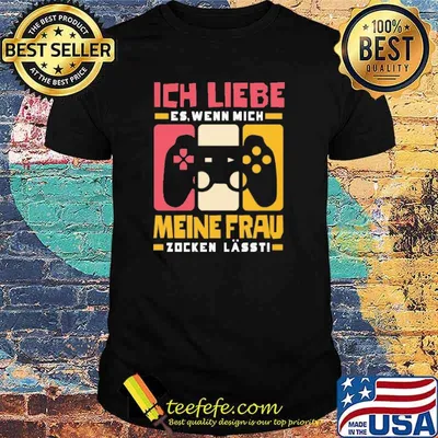 Ich liebe es wenn mich meine frau zocken lässt video game vintage shirt
