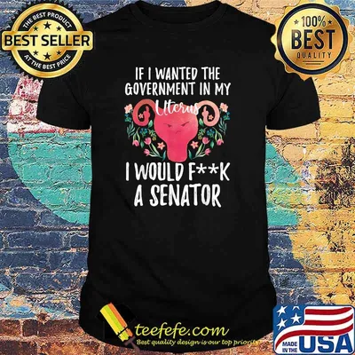 If I Wanted the Government in my Uterus I'd Fuck A Senator T-Shirt