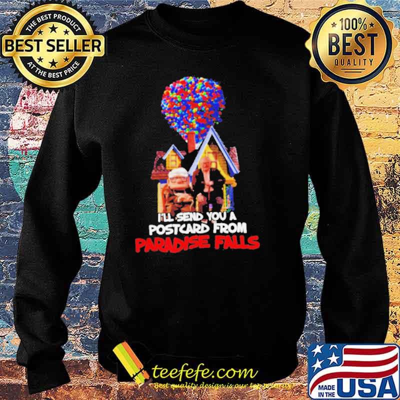 I’ll send you a postcard from paradise falls old man and old women s Sweater I’ll send you a postcard from paradise falls old man and old women s Sweater