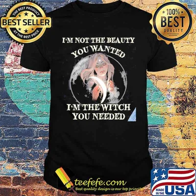 Im not the beauty you wanted i'm the witch you needed moon shirt