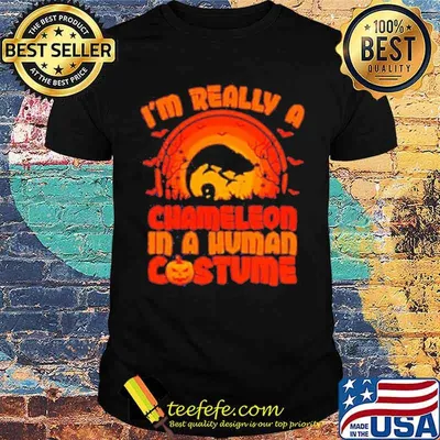 I’m Really A Chameleon In A Human Costume Halloween Blood Moon shirt