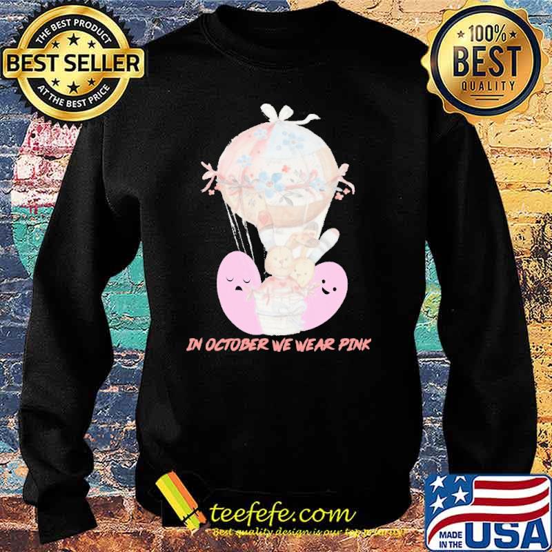 In October We Wear Pink Rabbit Shirt Sweater In October We Wear Pink Rabbit Shirt Sweater
