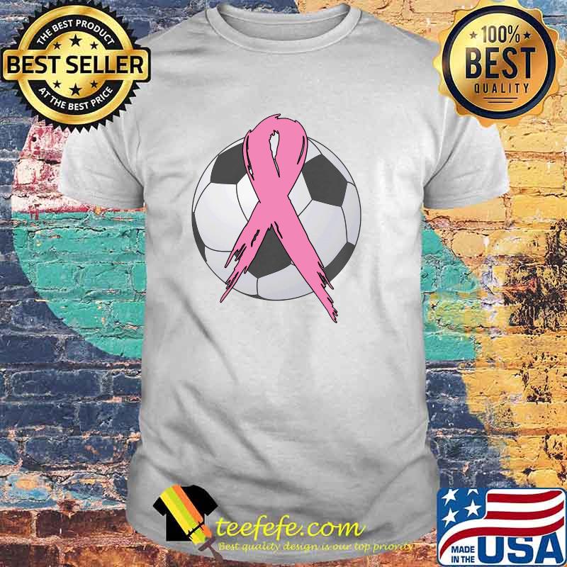 In October We Wear Pink Soccer Breast Cancer Awareness T-Shirt