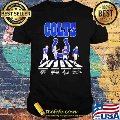 Indianapolis Colts Abbey Road signatures shirt
