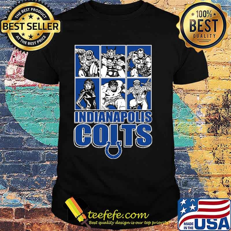 Indianapolis Colts Disney Marvel Avengers Line-Up shirt