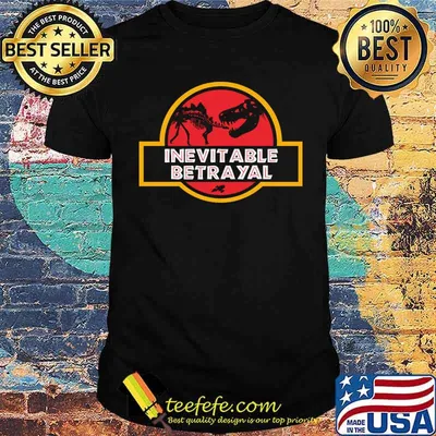 Inevitable betrayal t rex skeleton shirt