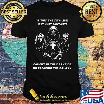 Is this The Sith Life Is It Just Fantasy Caught IN The Darkside No Escaping The Galaxy Shirt