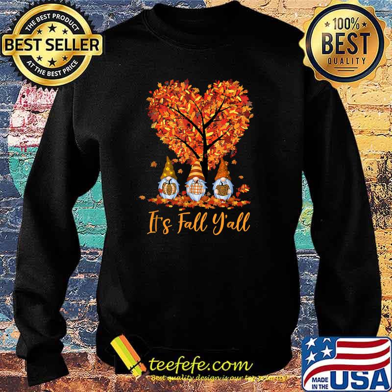 It's Fall Y'all Gnomes Pumpkins Autumn Tree T-Shirt Sweater It's Fall Y'all Gnomes Pumpkins Autumn Tree T-Shirt Sweater