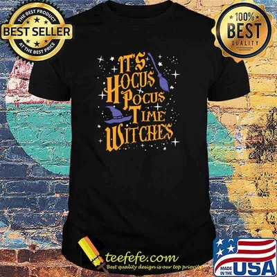 It's Hocus Pocus Time Witches Halloween T-Shirt