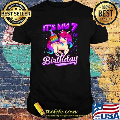 It's My 7th Birthday Unicorn T-Shirt