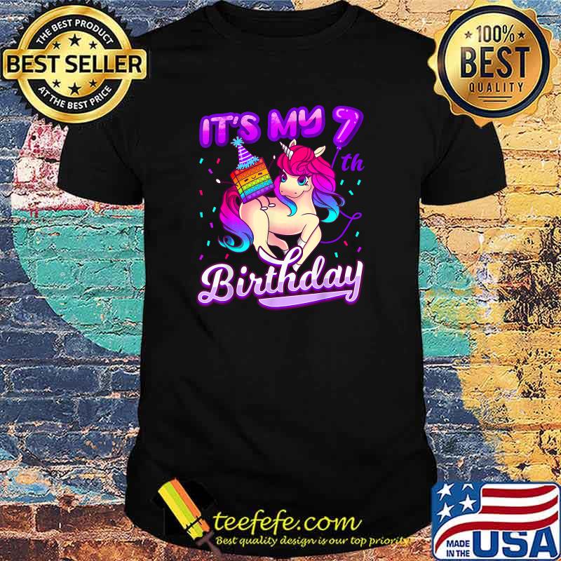 It's My 7th Birthday Unicorn T-Shirt