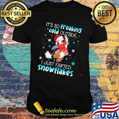 It's So Freaking Cold Outside I Just Farted Snowflakes Shirt