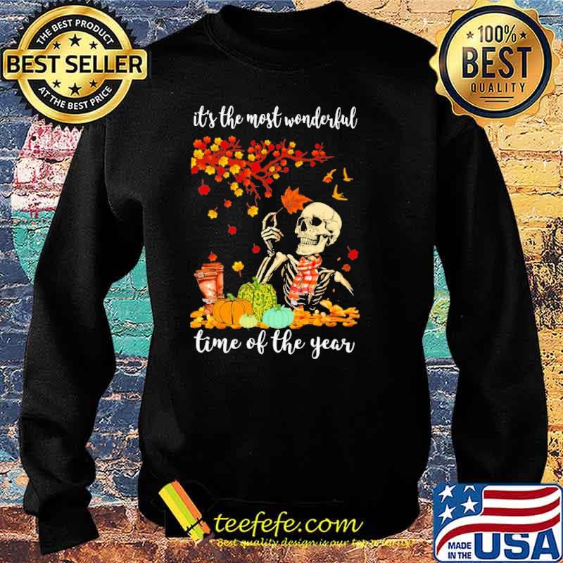It's The Most Wonderful Time Of The year Skull Autumn Shirt Sweater It's The Most Wonderful Time Of The year Skull Autumn Shirt Sweater