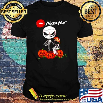 Jack Skellington and Zero Dog Pizza Hut shirt