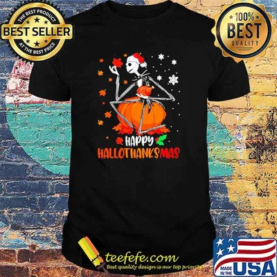 Jack Skellington Happy Hallothanksmas Shirt