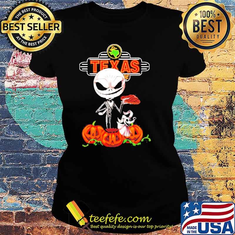Jack Skellington Texas Roadhouse Halloween Shirt Ladies tee Jack Skellington Texas Roadhouse Halloween Shirt Ladies tee
