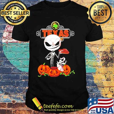 Jack Skellington Texas Roadhouse Halloween Shirt