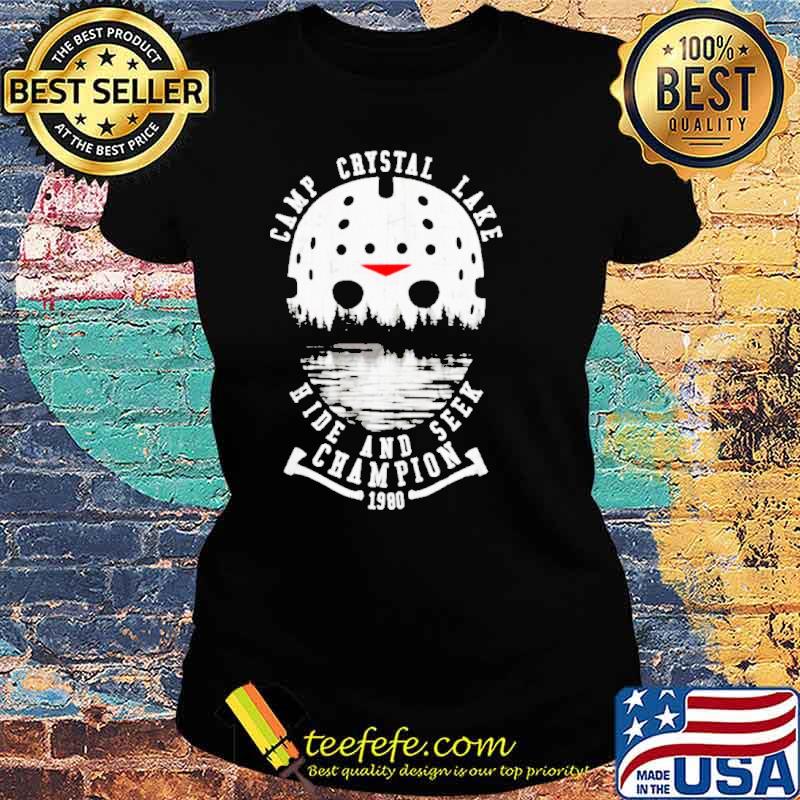 Jason Voorhees camp tent crystal lake hide and seek champion Halloween s Ladies tee Jason Voorhees camp tent crystal lake hide and seek champion Halloween s Ladies tee