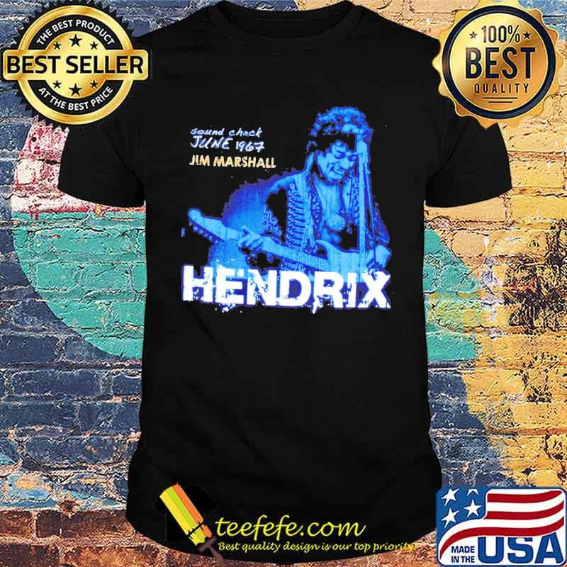 Jimi Hendrix Sound Check June 1967 Jim Marshall shirt