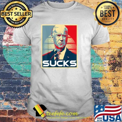 Joe Biden Sucks Retro Poster T-Shirt