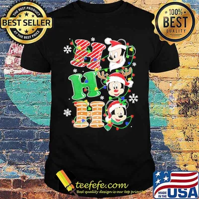 Jolidee Mickey Hohoho Merry Christmas Shirt