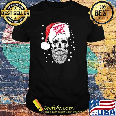 JOYEUX NOËL SKULL HALLOWEEN SHIRT