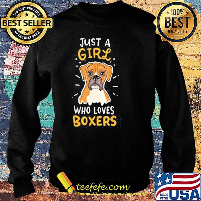 Just A Girl Who Loves Boxers s Sweater Just A Girl Who Loves Boxers s Sweater