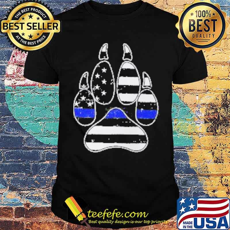 K9 PAW THIN BLUE LINE shirt