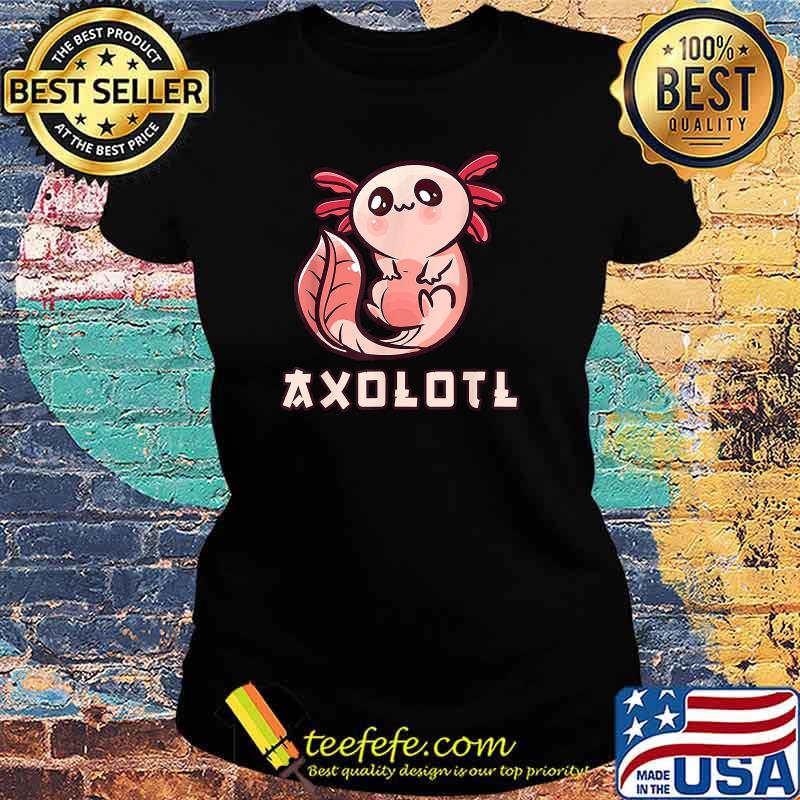 Kawaii Axolotl Cute Japanese Animal T-Shirt Ladies tee Kawaii Axolotl Cute Japanese Animal T-Shirt Ladies tee