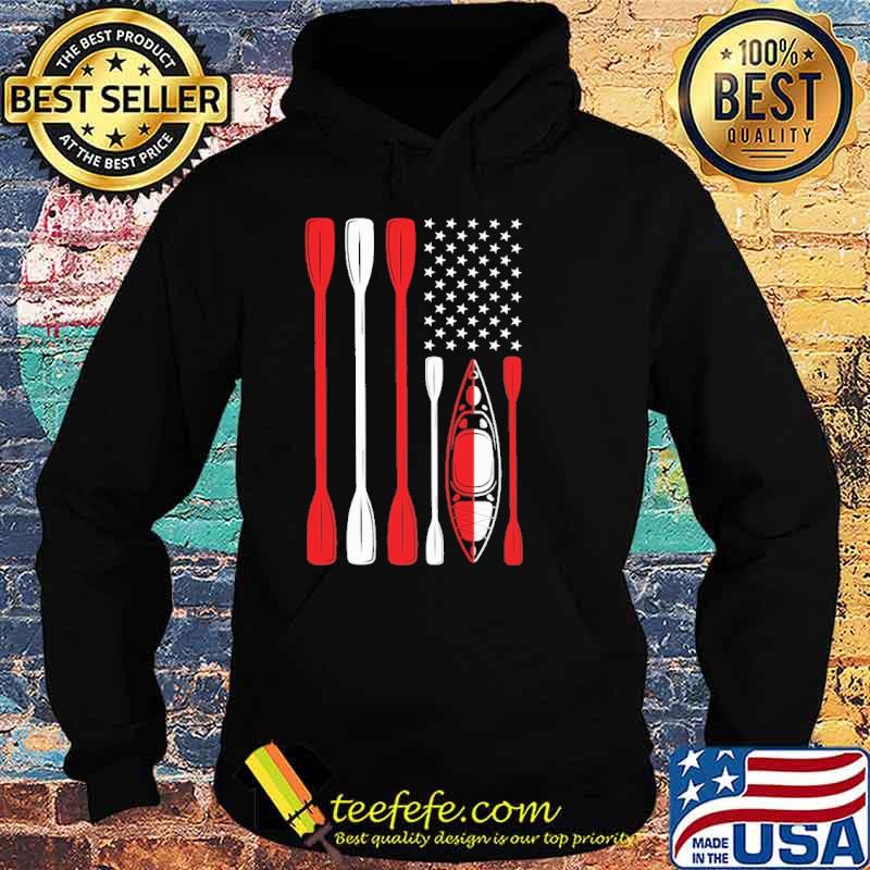 Kayaking US Flag Shirt Hoodie Kayaking US Flag Shirt Hoodie