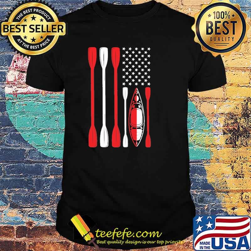 Kayaking US Flag Shirt