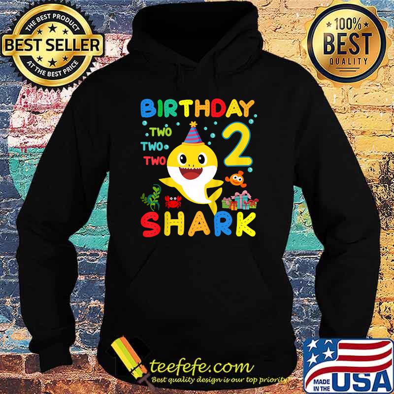 Kids Baby Shark 2nd Birthday Boy Girl 2 Year Old Gift Kids T-Shirt Hoodie Kids Baby Shark 2nd Birthday Boy Girl 2 Year Old Gift Kids T-Shirt Hoodie