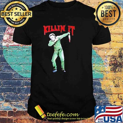 Killin’ it Michael Myers dabbing Halloween shirt