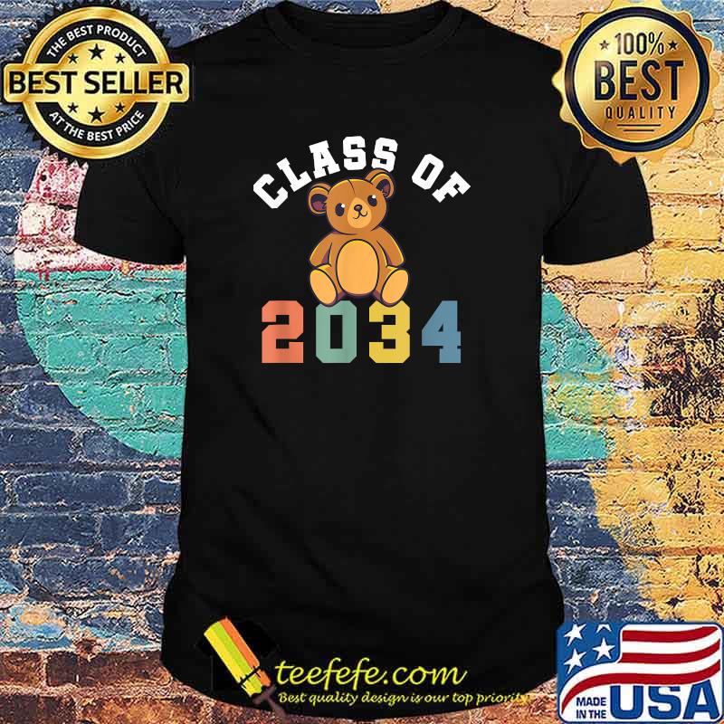 Kindergarten 2021 Class Of 2034 Teddy Bear T-Shirt Kindergarten 2021 Class Of 2034 Teddy Bear T-Shirt