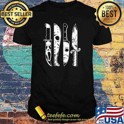 Knives Horror machete Movie Friday Halloween Goth Evil 2021 Shirt