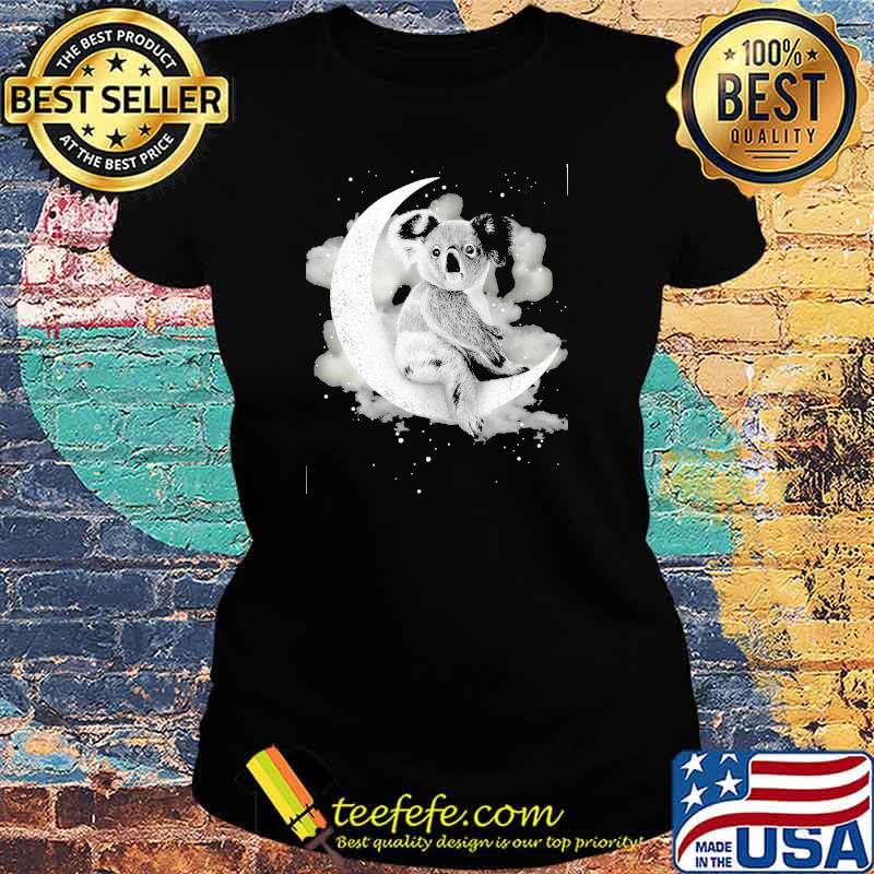Koala Sit On The Moon Shirt Ladies tee Koala Sit On The Moon Shirt Ladies tee