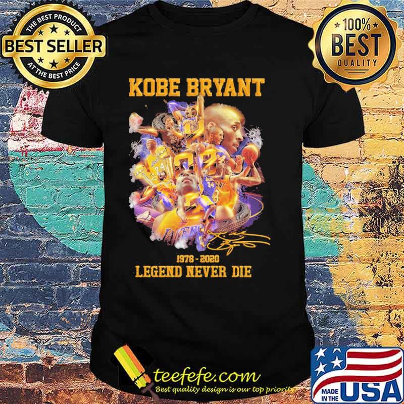 Kobe bryant 1978 2020 legend never die signatures shirt Kobe bryant 1978 2020 legend never die signatures shirt