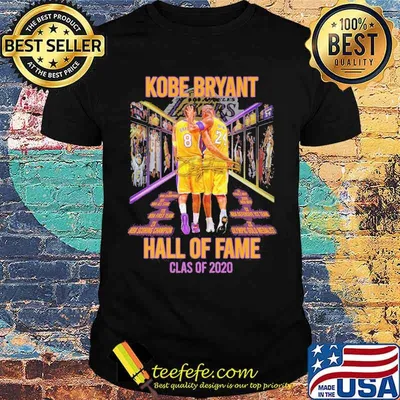 Kobe bryant hall of fame class of 2020 los angeles lakers signature shirt