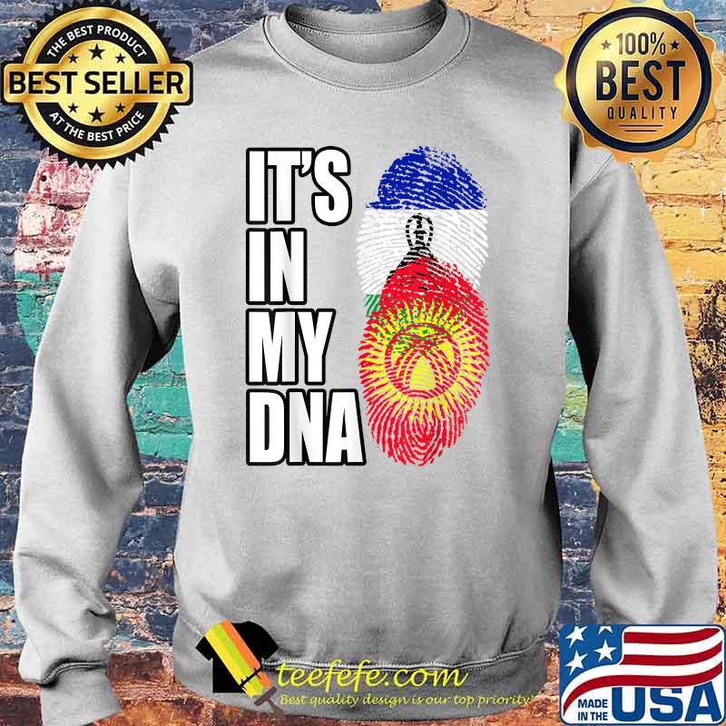 Kyrgyzstani And Basotho Mix DNA Heritage Flag T-Shirt Sweater Kyrgyzstani And Basotho Mix DNA Heritage Flag T-Shirt Sweater