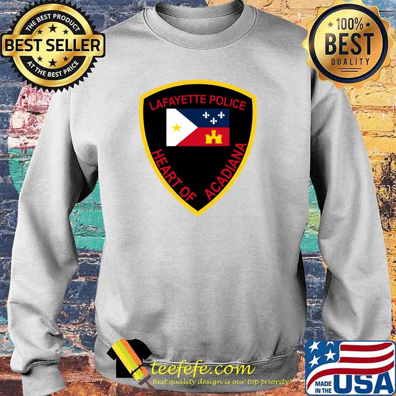 Lafayette Police Heart Of Acadiana Louisiana Flag T-Shirt Sweater Lafayette Police Heart Of Acadiana Louisiana Flag T-Shirt Sweater
