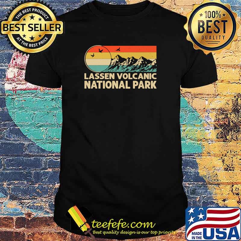 Lassen Volcanic National Park Hiking & Camping Retro T-Shirt