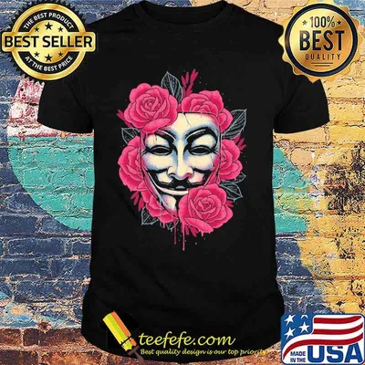 Let the Revolution Bloom Movie V for Vendetta Shirt