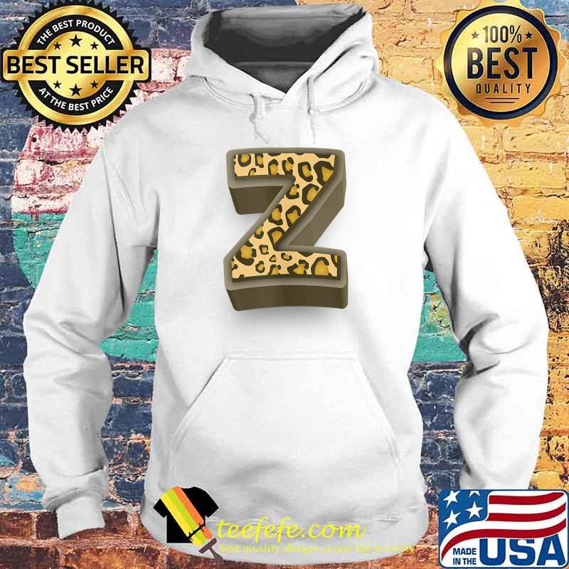Letter Z Initial Name Leopard Cheetah Animal T-Shirt Hoodie Letter Z Initial Name Leopard Cheetah Animal T-Shirt Hoodie