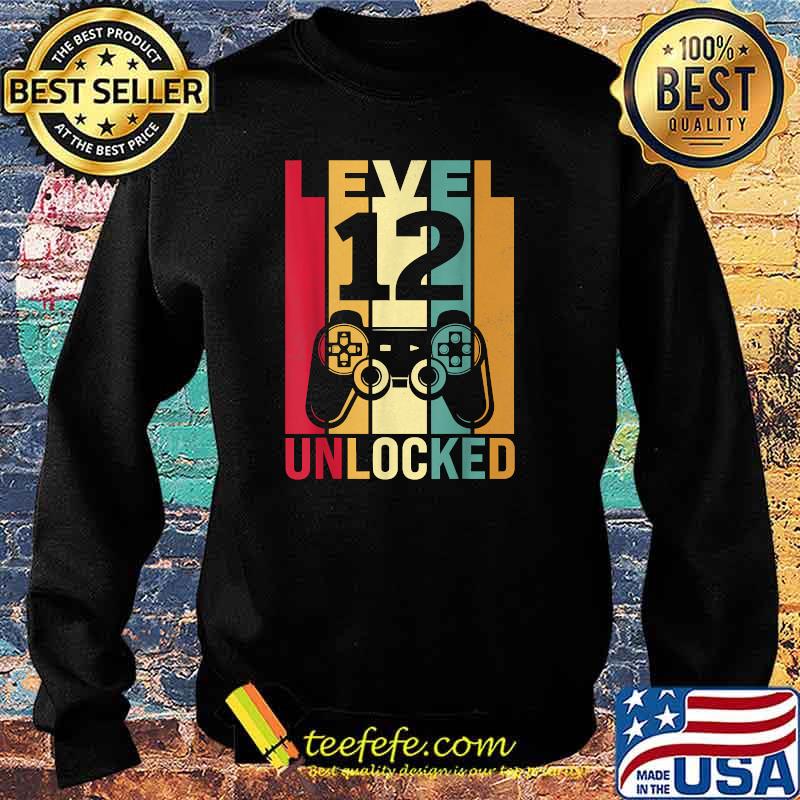 Lever 12 Gamer Unlocked T-Shirt Sweater Lever 12 Gamer Unlocked T-Shirt Sweater