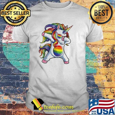 LGBT Dabbing Unicorn shirt