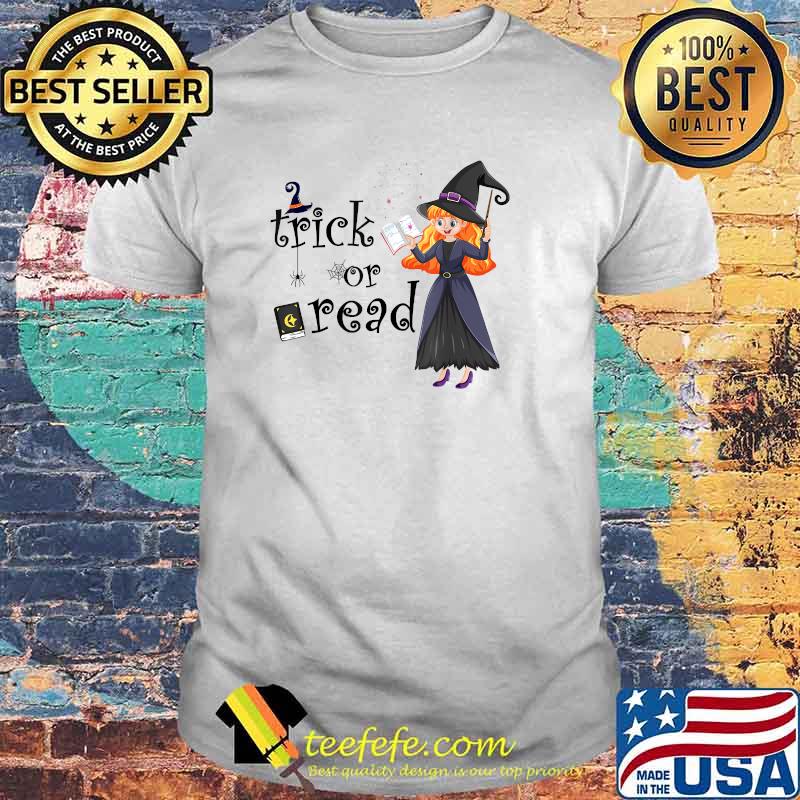 Librarian Trick or Read Library Witch Halloween Book Lovers T-Shirt